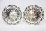 Pair of Antique Victorian 12 Point Crystal Glass Door Knobs, Screws & Rod #8