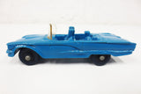 1950's Blue Convertible Toy Rubber Car w/ Dog, Tomte Laerdal Stavanger Norway