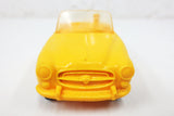 1950's Yellow Convertible Toy Rubber Car Limo, Tomte Laerdal Stavanger Norway