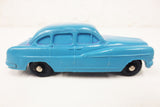 1950's Blue Ford Vedette Toy Rubber Car Sedan, Tomte Laerdal Stavanger Norway