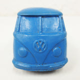 1950's Blue Volkswagen VW Pickup Rubber Toy Truck, Tomte Laerdal Stavanger Norway