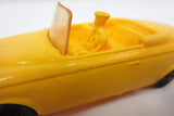 1950's Yellow Convertible Toy Rubber Car Limo, Tomte Laerdal Stavanger Norway