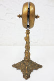 Antique Twist Bell 7" Hotel Desk Counter & Dinner, Ornate Gold, Mandolin Player