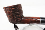 Vintage Rustic Estate Tobacco Pipe 5 1/4" Straight Hand Carved Honey Brook Briar