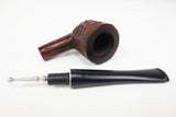 Vintage Rustic Estate Tobacco Pipe 5 1/4" Straight Hand Carved Honey Brook Briar