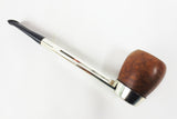 Vintage Estate Tobacco Pipe Silver Nylon & Wood by First France, 5 3/4" Long