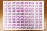 Russia 1966 Sheet of 100 Stamps 3 KON Noyta CCCP, Komsomol