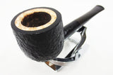 Vintage Estate Tobacco Pipe 5 1/2" Straight, Dr Thomas Double Ecume, Rock Grain