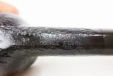 Vintage Estate Tobacco Pipe 5 1/2" Straight, Dr Thomas Double Ecume, Rock Grain