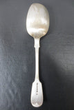 Antique 1890 William Hutton Sheffield Silver Plate Serving Fiddleback Spoon 8.5"