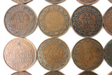 25 Coins Collection Lot of One 1 Cent Canada Coins 1912 1913 1916 1917 1918 1919