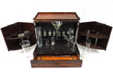 Antique Apothecary Wood Box George Pilling & Son PA, 20 Glass Flasks and Beakers