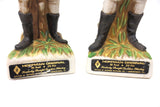 Pair of Revolutionary War Soldier Decanters, Hoffman Kentucky Bourbon Whiskey