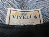 Vintage Houndstooth Wool & Cotton Fedora, Biltmore Saratoga, Viyella England